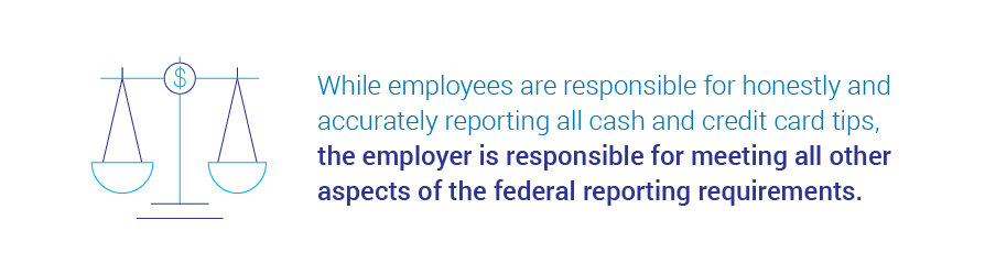 reporting all cash and credit card tips