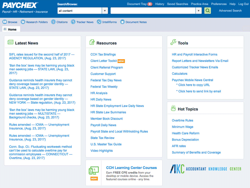 Accountant Knowledge Center