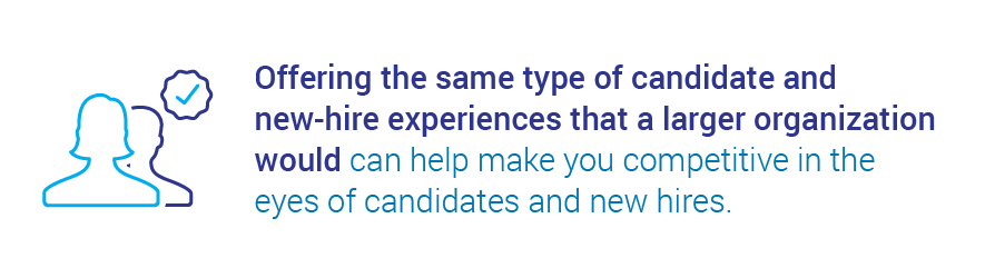 candidate and new-hire experience