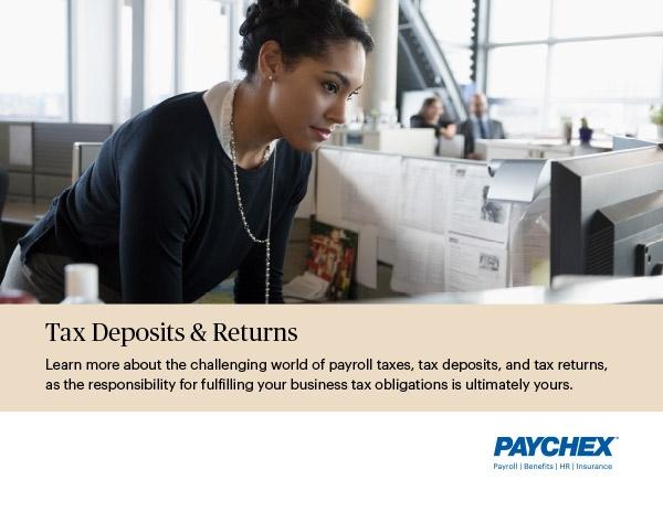 tax deposits and returns guide for employers