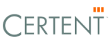 a logo for certent