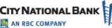 a logo for city national bank, an rbc company
