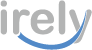 a logo for irely