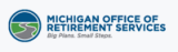 a logo for the michigan office of retirement services