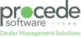 a logo for procede software, dealer management solutions