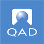 a logo for QAD