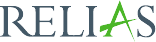 a logo for relias