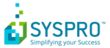 a logo for syspro, simplifying your success