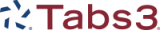 a logo for tabs3