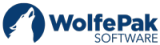a logo for wolfe pak software