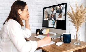 employer working on training employees virtually