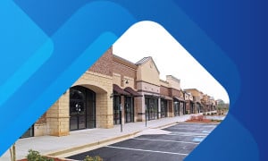 Commercial properties in a strip mall