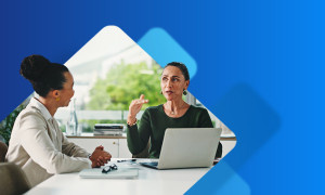 HR working with a new employee 