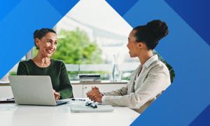 HR having a performance review with employee