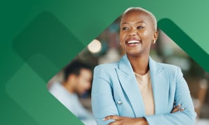 Smiling employee