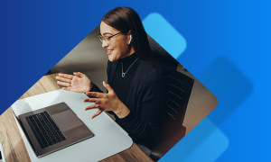 Woman having a virtual meeting 