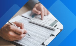 Person doing payroll 