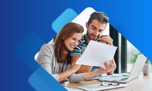 Young couple retirement planning