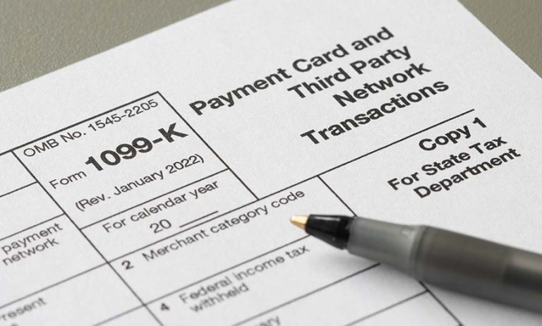 Form 1099-K is used for businesses that do transactions via a third-party payment platform
