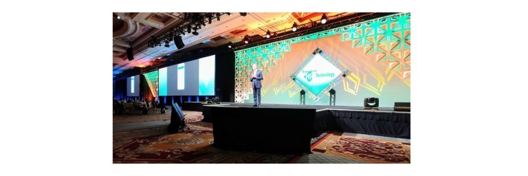 Tom Hammond, Paychex VP of corporate strategy and product management, took the stage at the 2019 HR Technology Conference & Expo to present Paychex Flex as winner in the "Awesome New Technologies for HR" program.