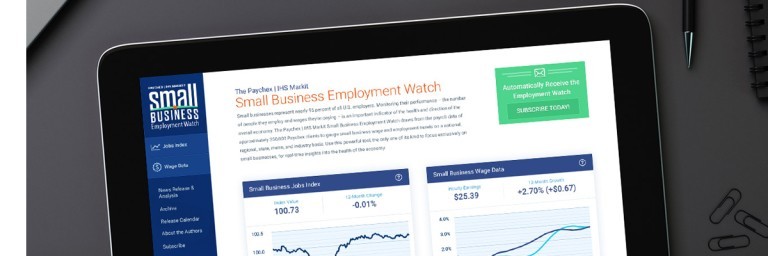 Paychex IHS Markit Small Business Employment Watch 