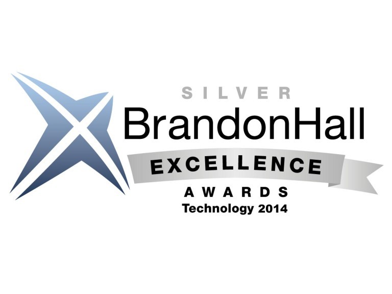 Silver Brandon Hall Excellence technology logo