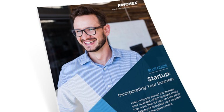 Paychex blue guide startup incorporate your business