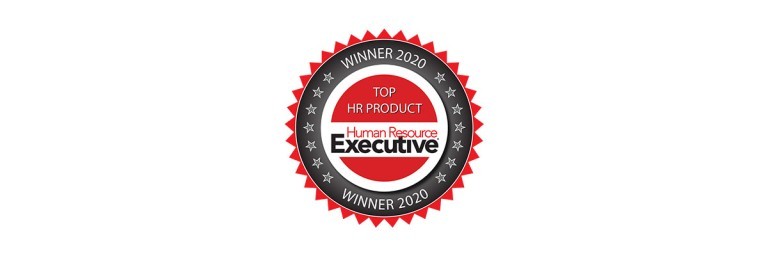 Insignia al Mejor producto de recursos humanos de <em>HR Executive Magazine</em> en 2020 