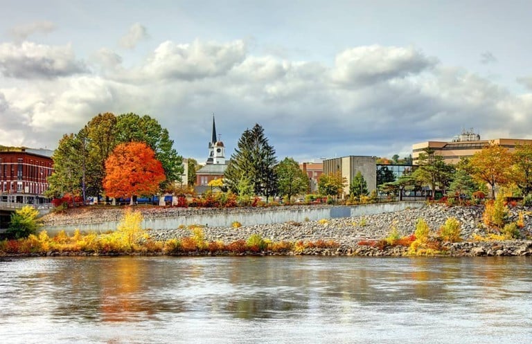 river in Auburn Maine 