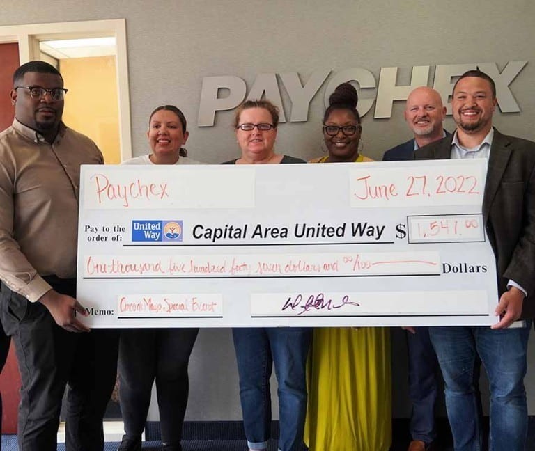 paychex donating through the united way