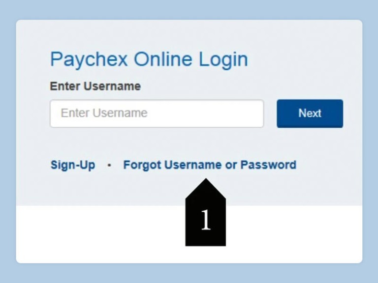 Forgot username or password in Paychex Flex