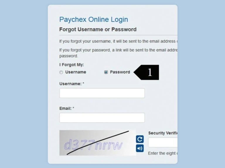 Reset your password in Paychex Flex