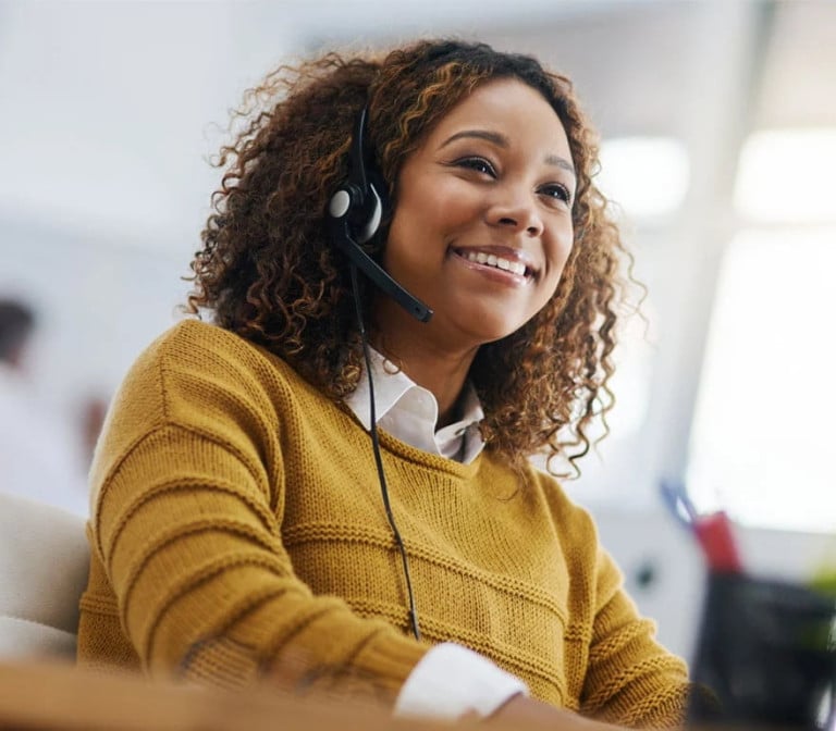 A customer support representative 