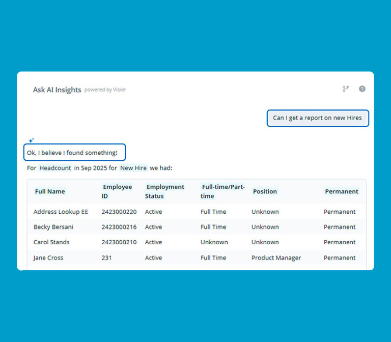 AI custom reports with Paychex Flex