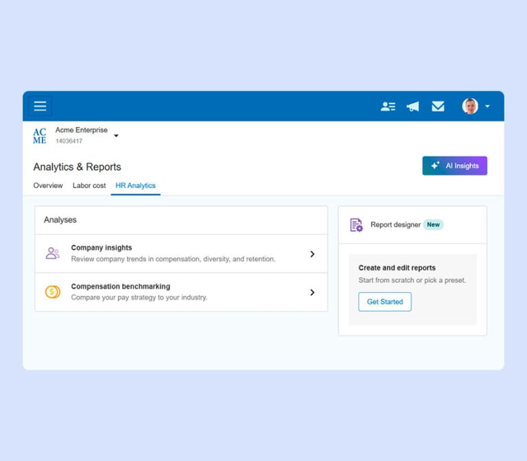 Almacene visualizaciones en Paychex Flex