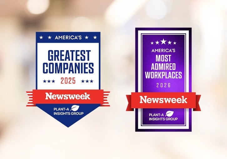 Paychex has been named one of America's Greatest Companies and Most Admired Workplaces by Newsweek