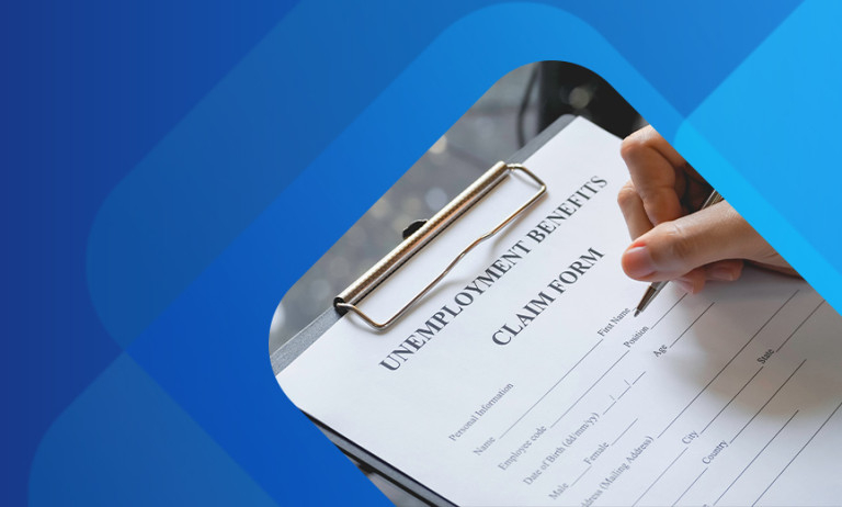 Person filing for unemployment