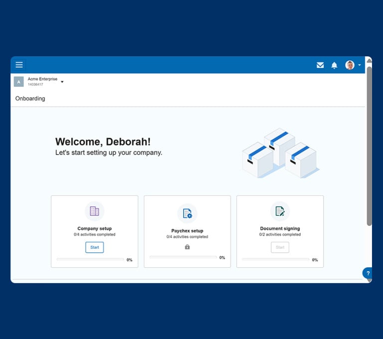 onboarding dashboard screenshot