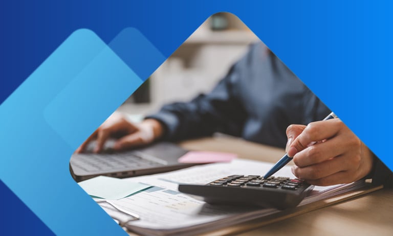 Business owner running payroll 