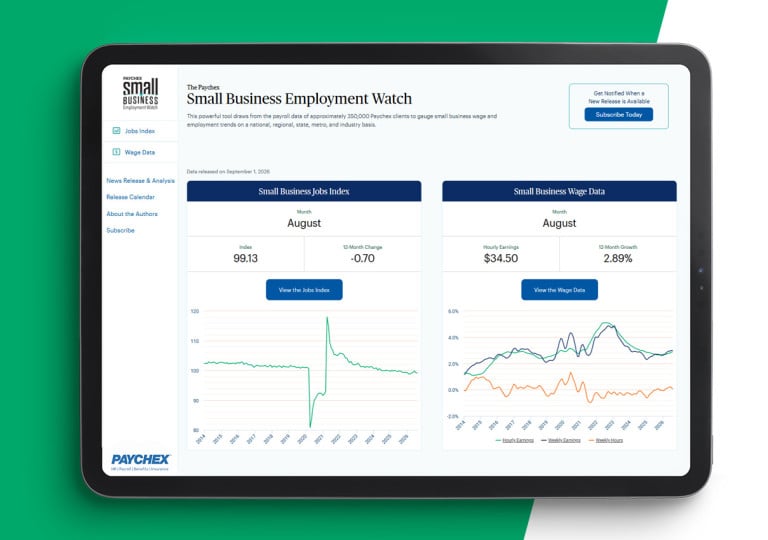 Employment levels across U.S. small businesses with fewer than 50 employees remained stable once again in August.