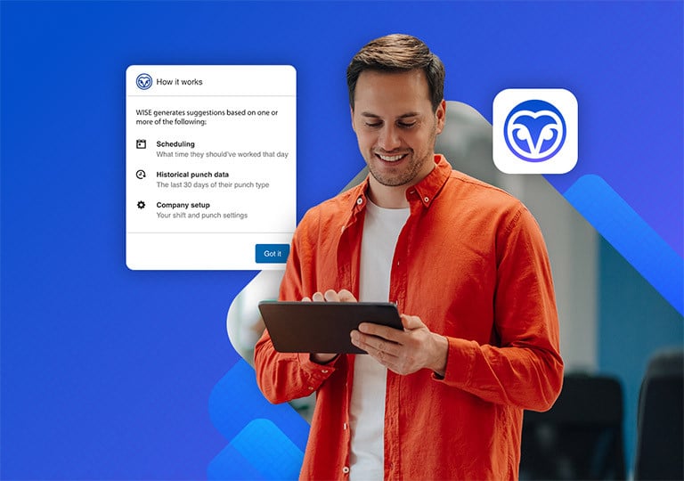 Person using paychex wise