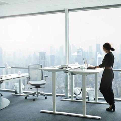 Woman working at desk