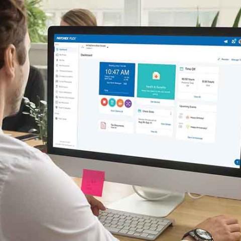 a business owner accessing the Flex dashboard