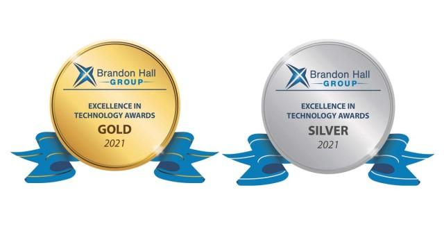 2021 Gold and Silver Brandon Hall Award Medals