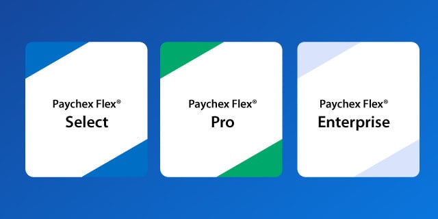 Paquetes de nómina de Paychex Flex: Select, Pro y Enterprise