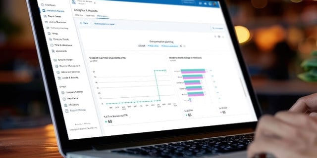 analytics and reports view in Paychex Flex