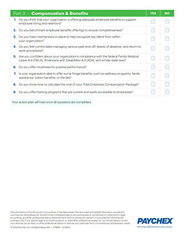 Quick HR Check Up and Action Plan Sheet 2