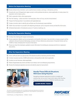 termination checklist