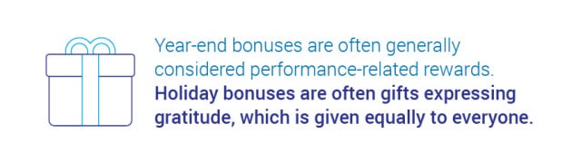 holiday bonus