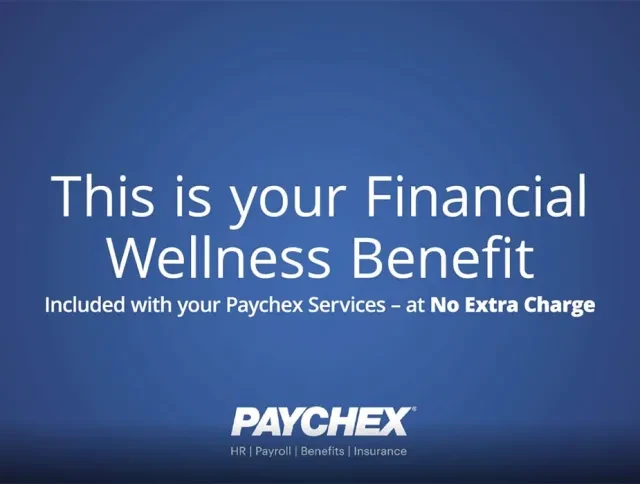 A financial wellness benefit at no extra charge